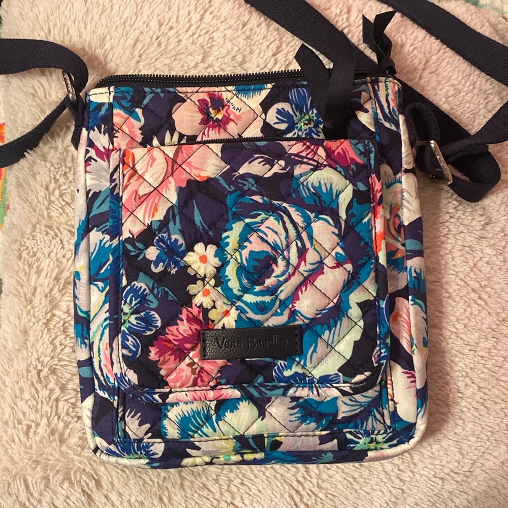 VERA BRADLEY Garden Grove Iconic RFID Mini Hipster Crossbody Purse Bag